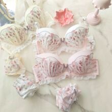 日系清新日常款薄杯水溶学院风学生少女可爱聚拢性感内衣文胸