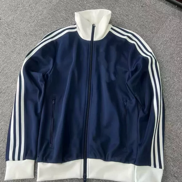 Three-Leaf* Jacket for Spring and Autumn, Unisex, Three-Stripe* Korean-Style School Uniform, Double-Zip Sports Jacket Ii5763Ip