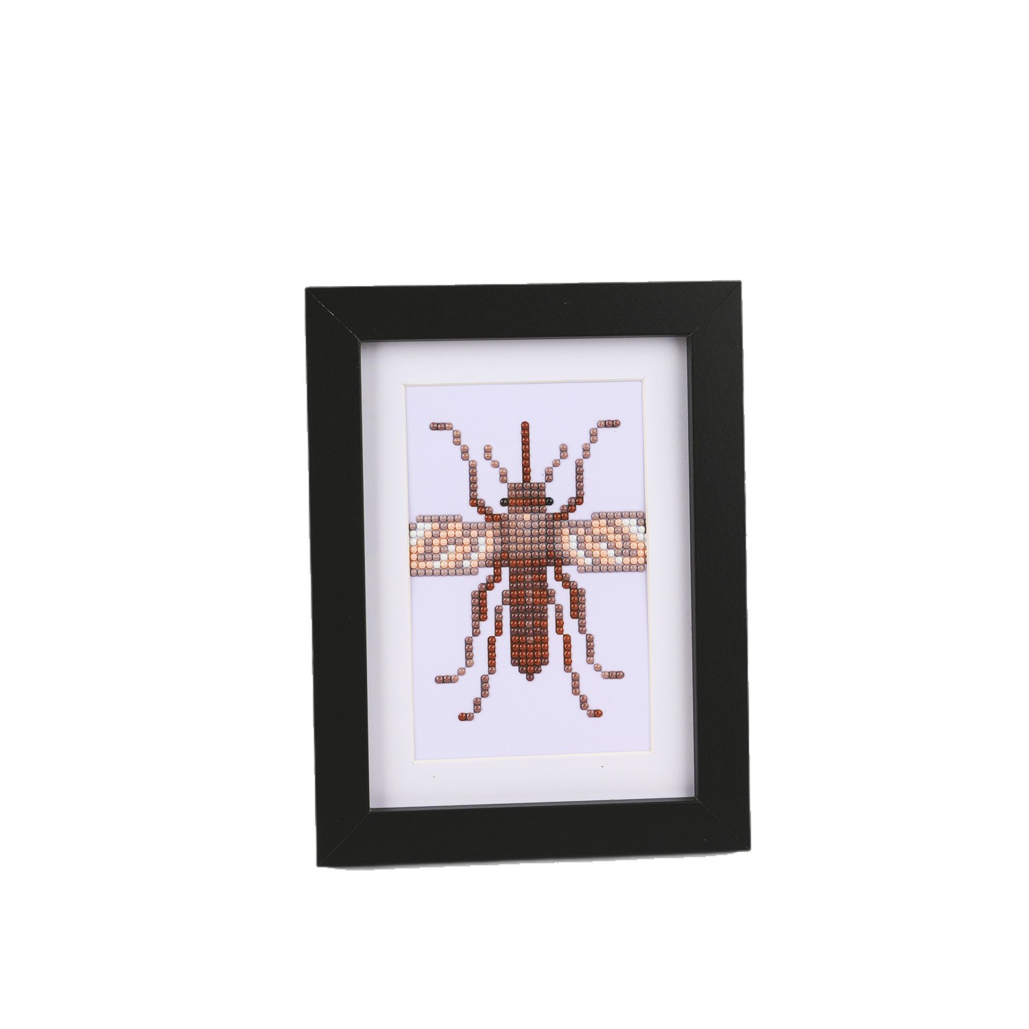 Estación independiente venta cruzada 5D pintura de diamante DIY 5 * 7 pulgadas sin marco edición de insectos de oro pinturas decorativas de insectos