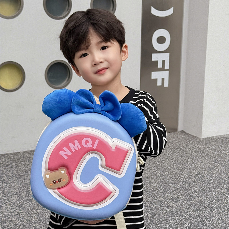 Jardín de infantes bolsas escolares dulces y lindas mochilas de arco para niños y niñas 2025 nueva bolsa de huevo para niños