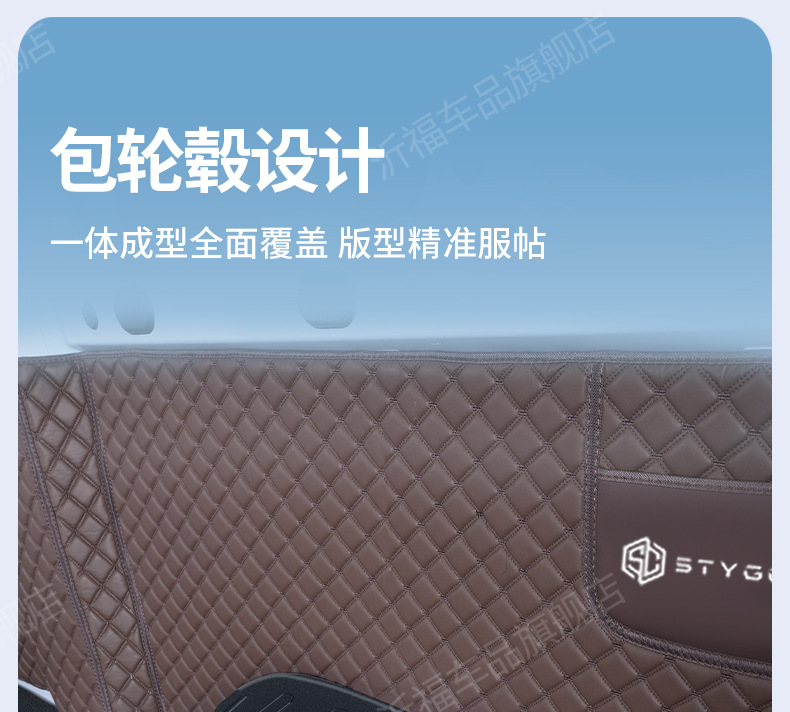 Suitable for Ruichi EC75 full-coverage TPE floor mats, specialized for freight/cargo and passenger versions, trunk and cabin mats, wear-resistant flooring