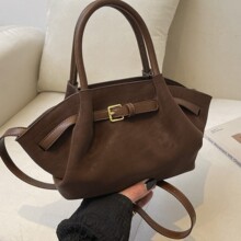 小众磨砂手提包女新款2026春冬复古简约单肩斜挎包跨境时尚翅膀包