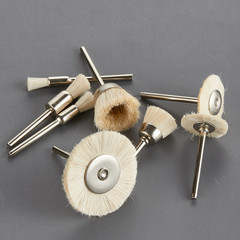 Mini Wool Hairbrush 2.35MM Handle Electric Novelty Toothbrush Mini Brush Polishing Brush Wool Rod Bowl T-Type