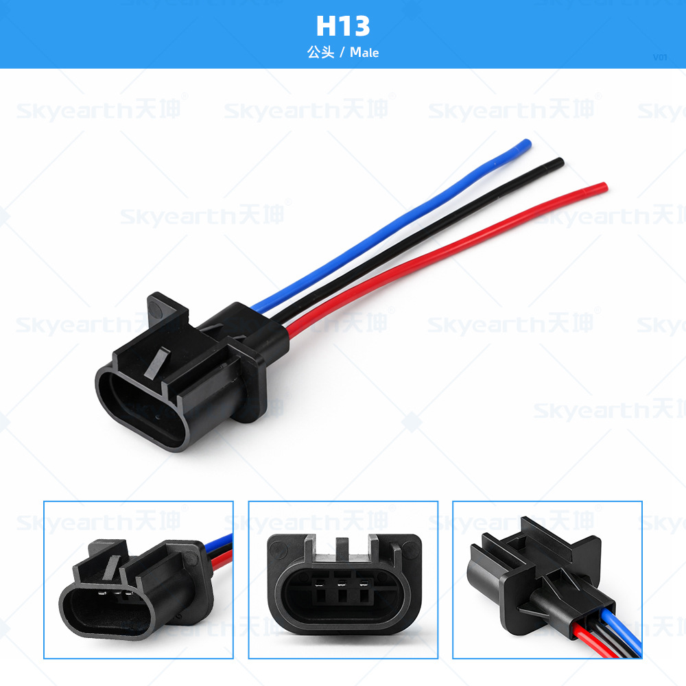 Zócalo del bulbo del coche H1H3H4H7H11H13H16 9005 9006 9007 portalámparas faro titular de la lámpara de niebla