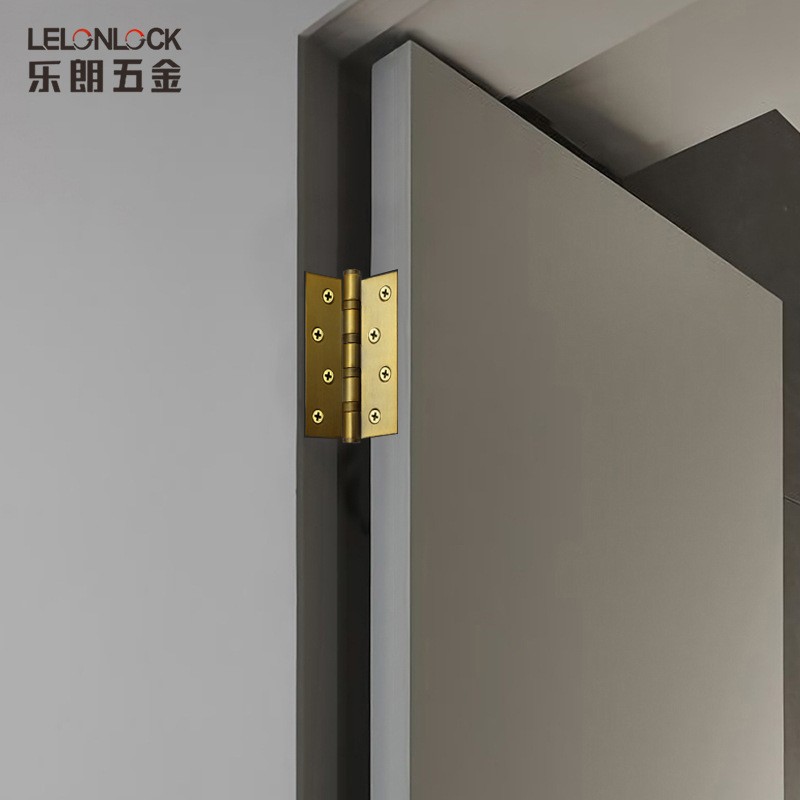 Bisagra abierta plana de acero inoxidable 201 dormitorio puerta de madera baño bisagra silenciosa cojinete 3,0 gruesa plana abierta bisagra plegable image 6