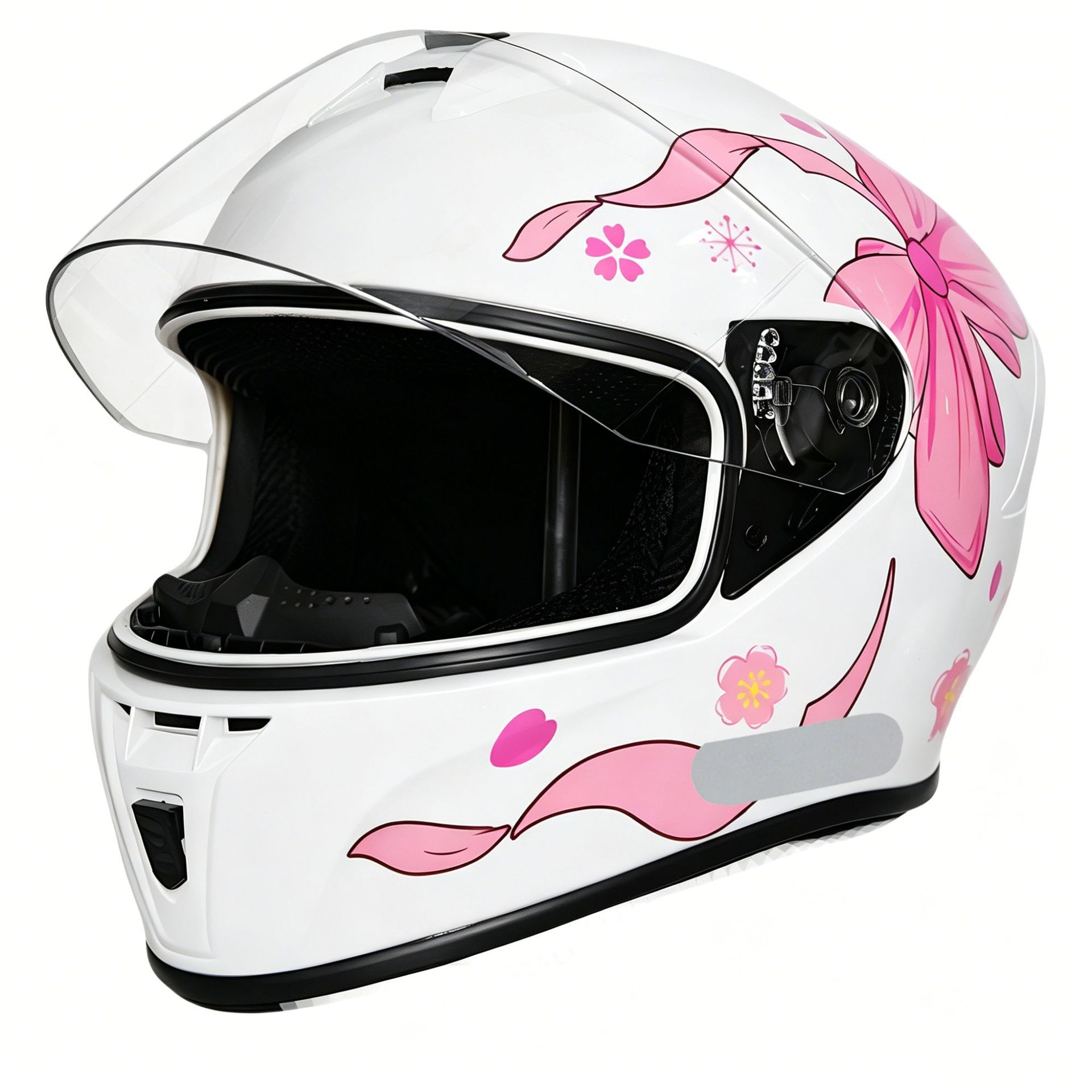 3C certified motorcycle helmet with personalized patterns, suitable for all seasons, electric vehicle riding helmet, safe and comfortable full-face helmet