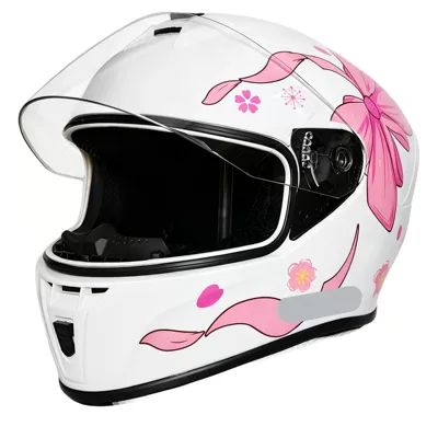 3C certified motorcycle helmet with personalized patterns, suitable for all seasons, electric vehicle riding helmet, safe and comfortable full-face helmet