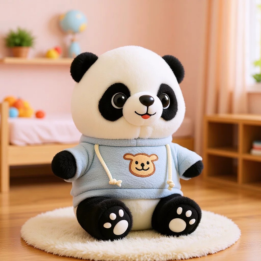 Panda lindo muñeca niño muñeca de regalo tesoro nacional panda gigante imitación panda gigante juguetes de peluche