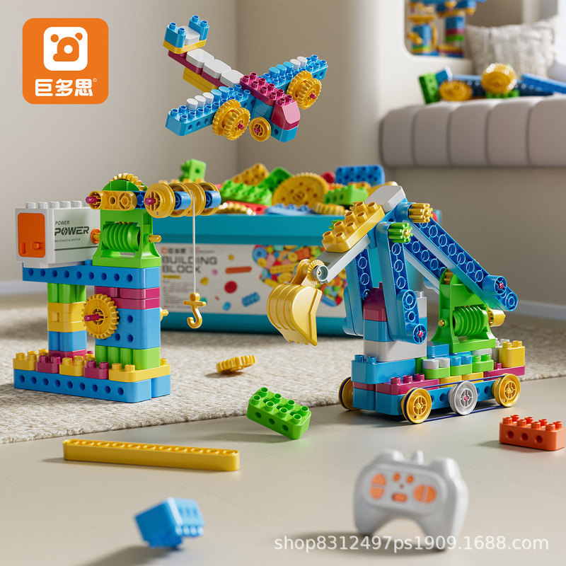 Large Particle Building Blocks for Children, Early Education Transmission 9656 Wholesale Science and Education Teaching Aids, Electric Gear Mechanical Assembly Building Blocks Large Particle Building Blocks for Children, Early Education Transmission 9656 Wholesale Science and Education Teaching Aids, Electric Gear Mechanical Assembly Building Blocks