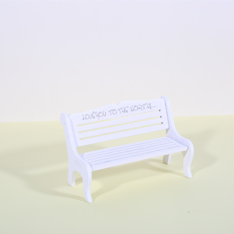 연꽃색 흰색 작은 의자 - 0x0cm