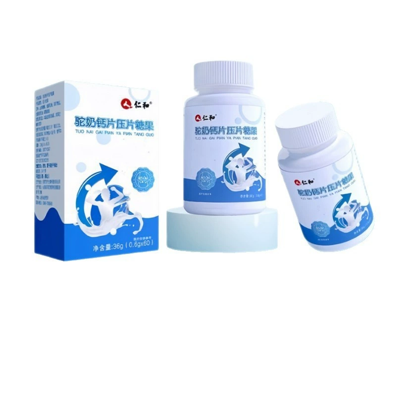 Таблетка таблетки кальция верблюжьего молока Renhe конфеты среднего возраста и пожилых взрослых молочная добавка кальций верблюжье молоко в наличии оптом цельная доставка