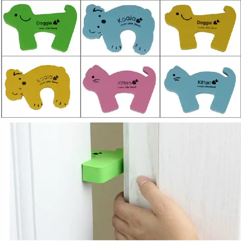 惠多防撞门阻卡通儿童安全门卡/宝宝防风门挡门塞/防夹手门卡门夹