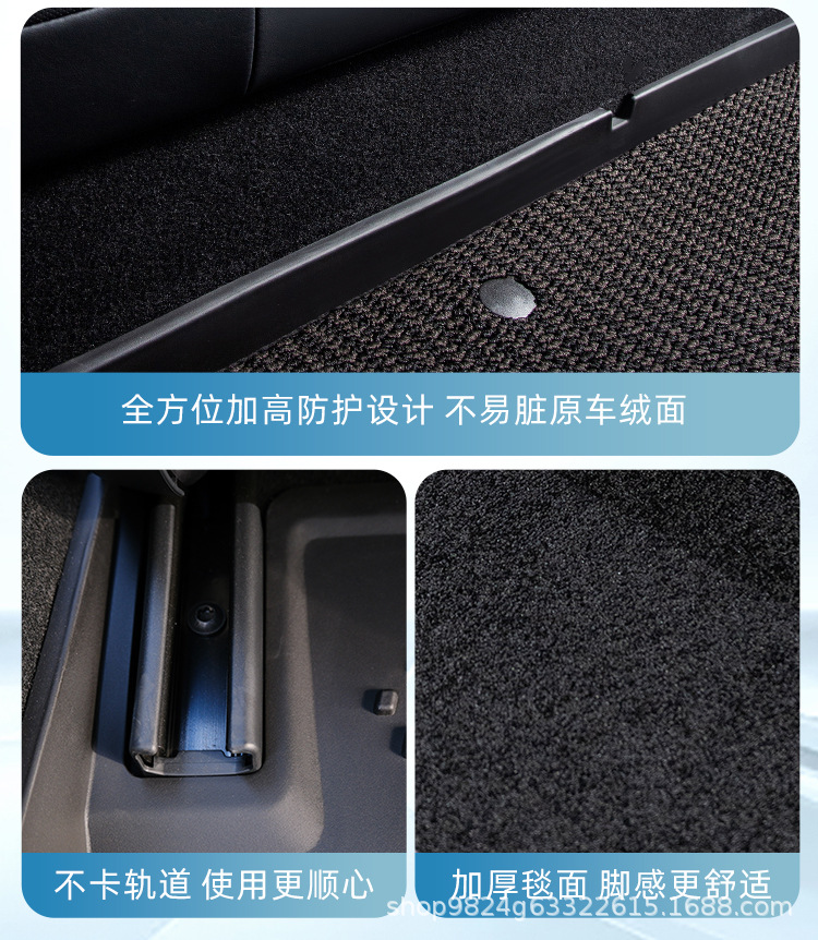 Suitable for 25-26 Tesla Model Y car floor mats, custom-made TPE waterproof and easy-to-clean floor mats