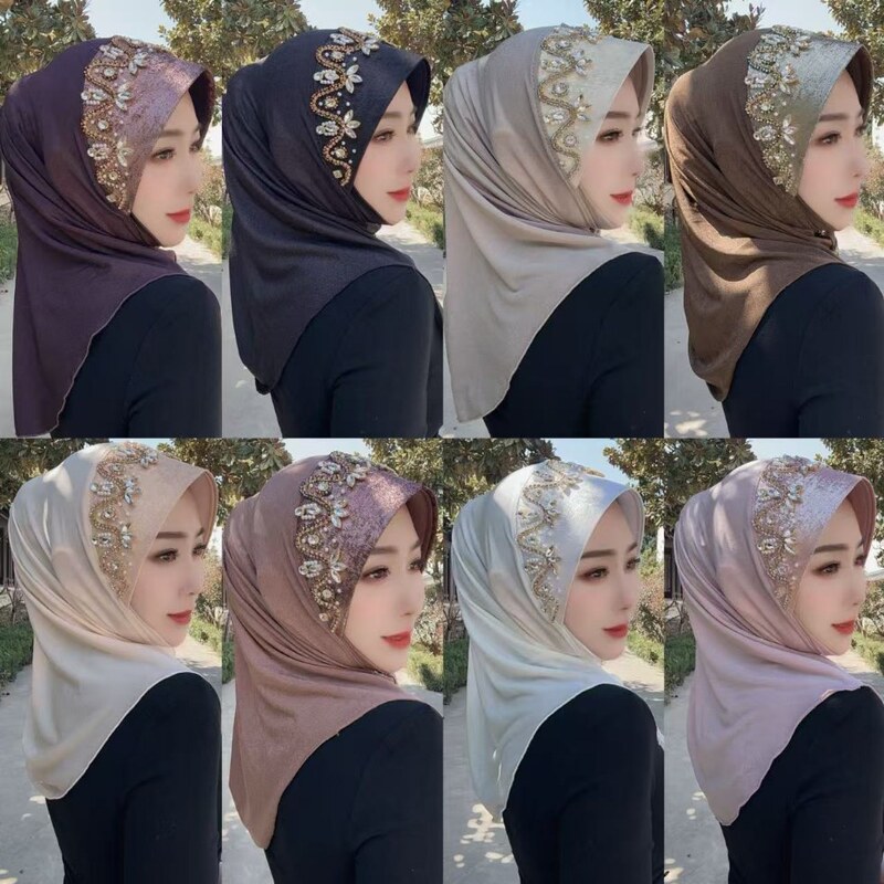 New Xingtao Yarn Hard Brim Convenient Pullover Veil (Retro Silk Full Brim with Special-Shaped Diamond Pattern)