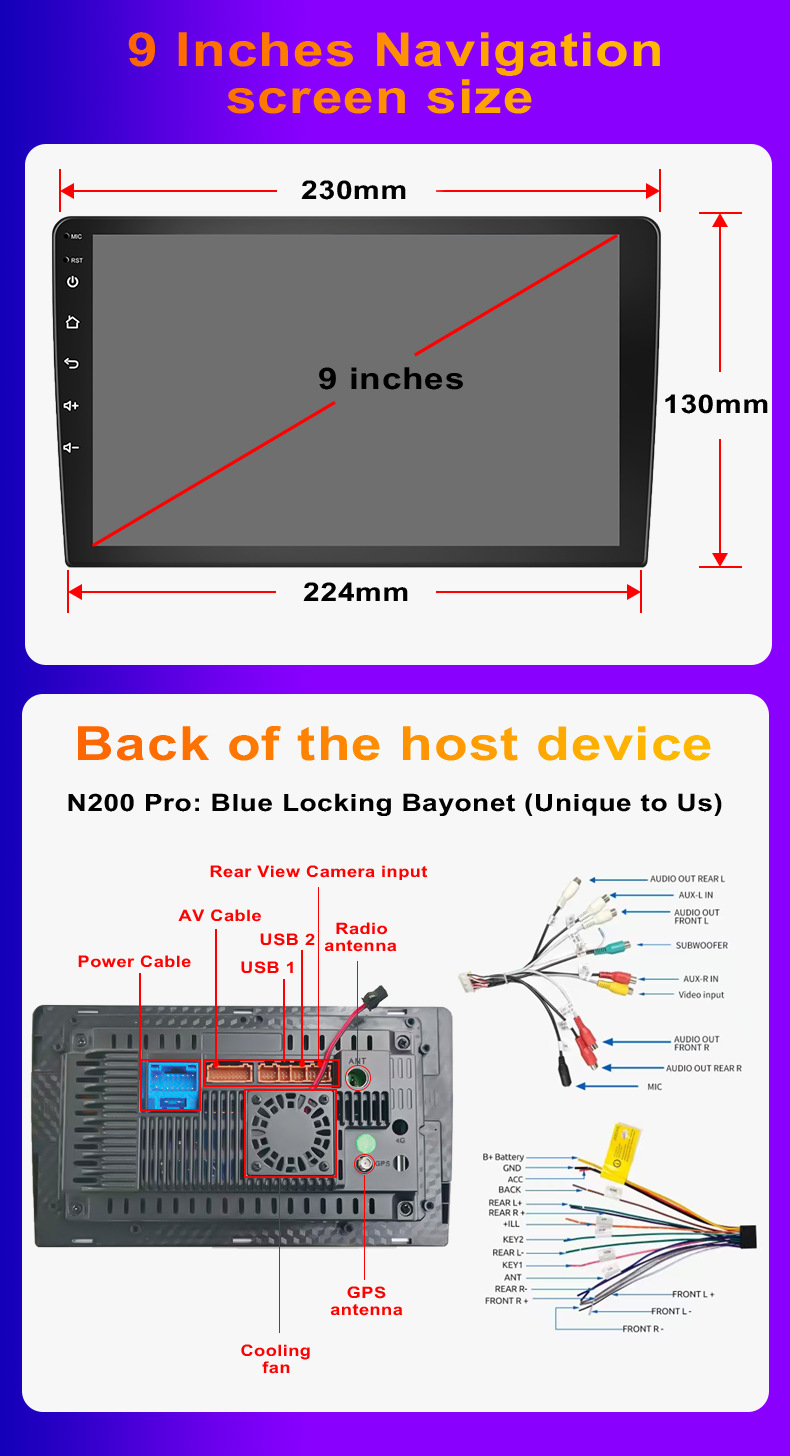 P13 7-Inch 9inch 10inch , Car Central Control Navigation Car Dvd Player Carplay Versatile Universal Device