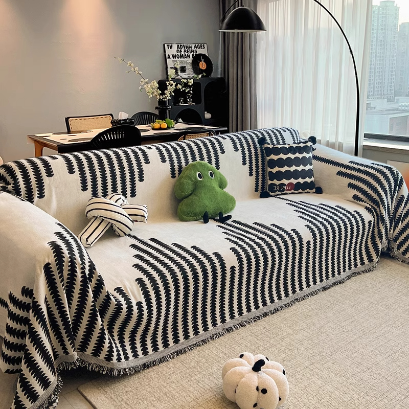 Luz de lujo cuatro estaciones toalla de sofá general nueva cubierta gruesa sofá antideslizante cojín de manta invierno 2025 nuevo
