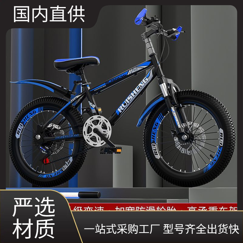 Children's Mountain Bikes for Boys and Girls Aged 12-15, with Variable Speed, Disc Brakes, and Shock Absorption
