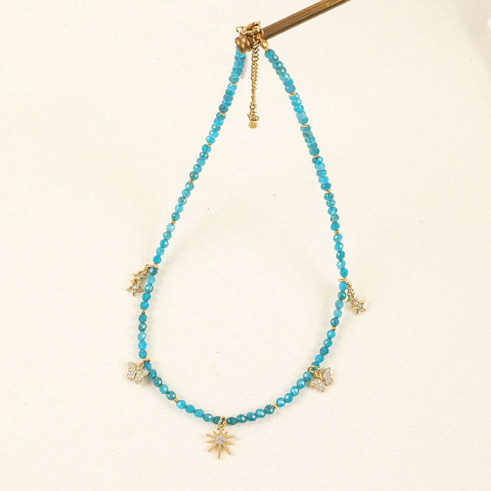 20g Weight Necklace Classification 1 Piece Quantity Travel Occasion Alloy, Agate Material Heart Shape Pattern Women's Gender Beaded Design Ethnic Style, Bohemian Style Ethnic Style Bohemian Heart Shape Alloy Agate Necklace In Bulk 35