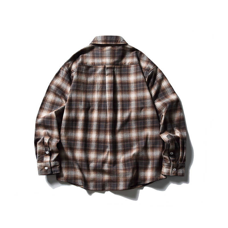 하이 퀄리티 그라인드 원사 염색 유료 셔츠 CS63