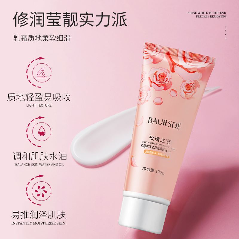 Rose of Love Silky Humectant Body Lotion, hidratante y mejora la secedad, refrescante y no grasa.