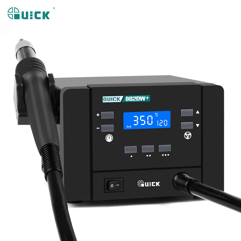 QUICK快克862DA+大功率数显无铅热风拆焊台862DW+手机维修热风枪