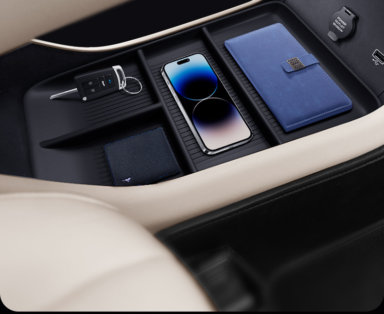 Suitable for Gac Aion I60 Center Console Lower Storage Box Car Interior Modification Accessories Armrest Box Storage Supplies