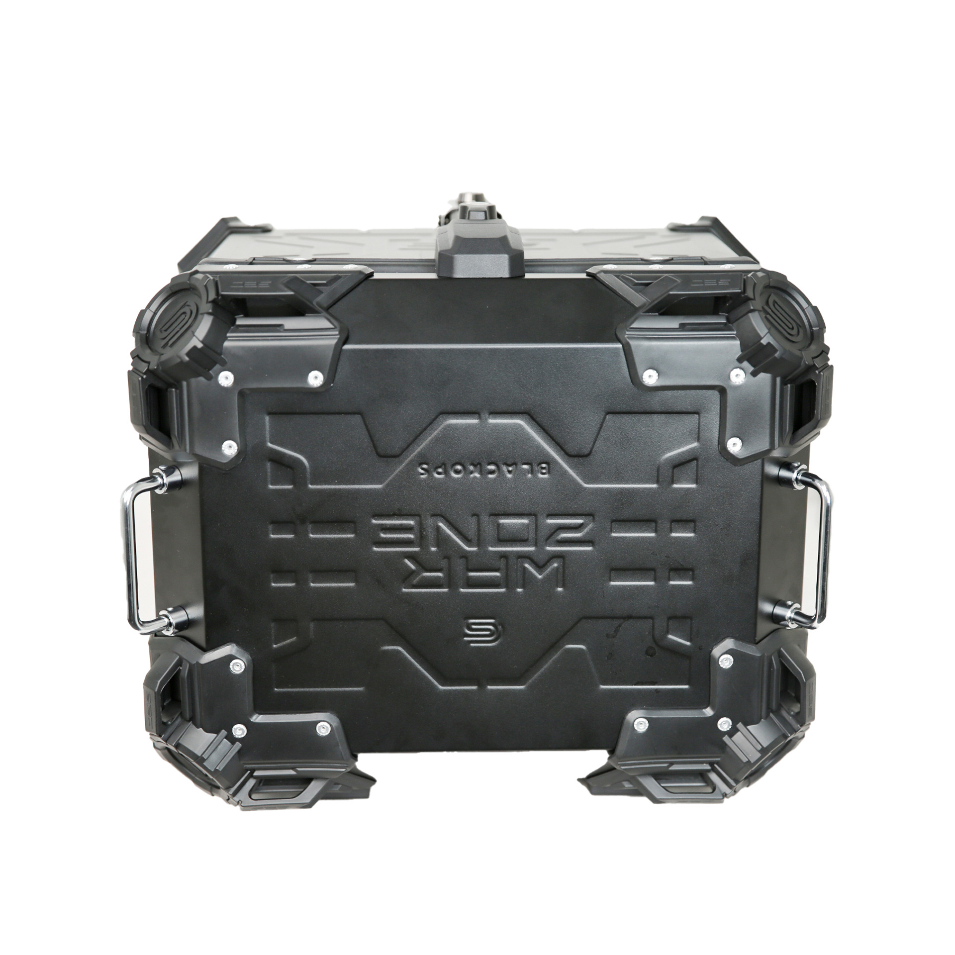 Fabricante de motocicleta 45L impermeable baúl de aleación de aluminio baúl trasero de automóvil eléctrico caja de almacenamiento de desmontación rápida