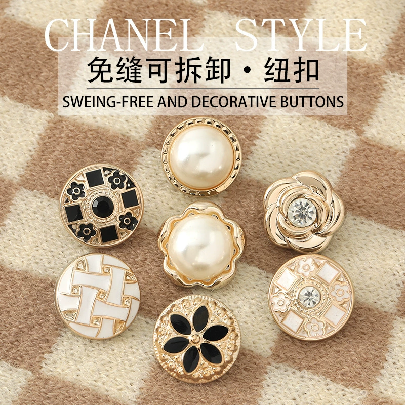 Женский Высококачественный свитер кардиган декоративная темная Пряжка Съемная декольте Антибликовая Пряжка свитер пряжка