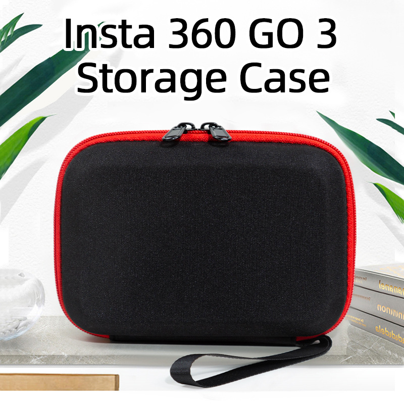 Adecuado para Insta 360 go3 deportes bolsa de la cámara portátil resistente a la presión accesorios bolsa de almacenamiento de mano PTZ bolsa