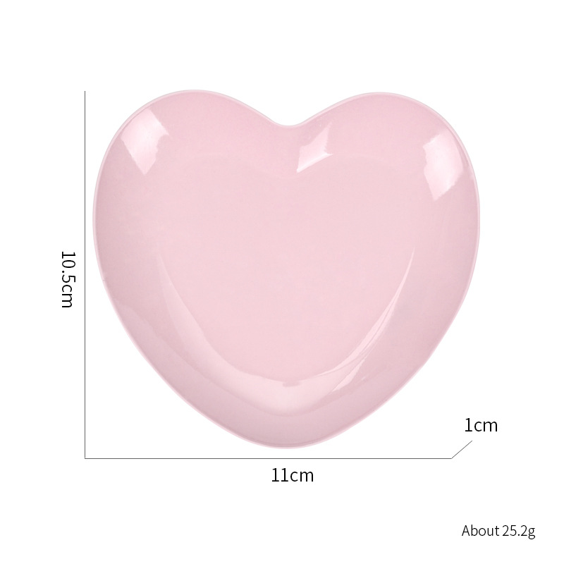 Heart-shaped tray-meat pink