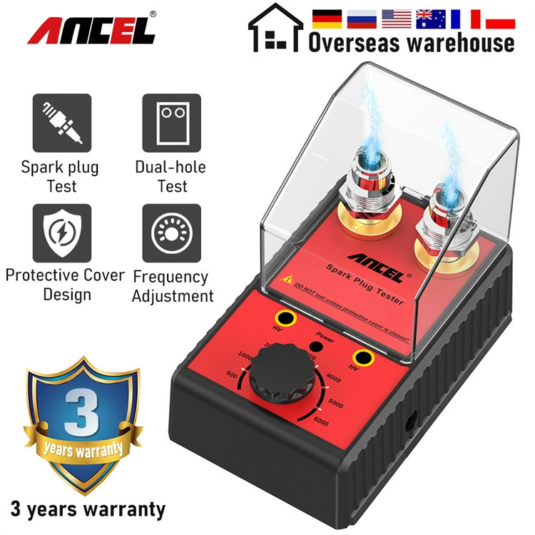 ANCEL Автомобильная свеча зажигания прыгающий огневый тестер с двойным отверстием