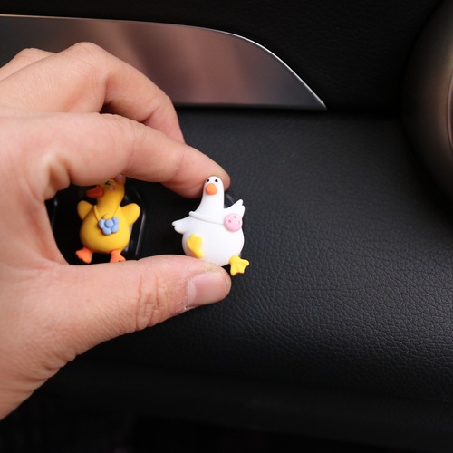 Car invisible hook creative car front row multifunctional car storage hook cute refueling duck car supplies for women