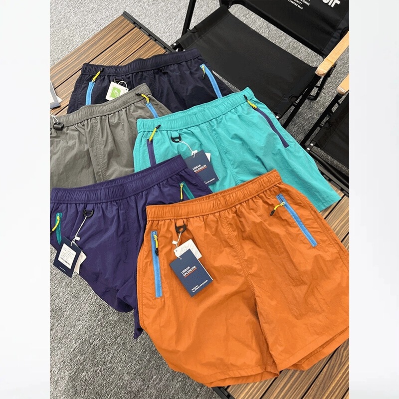 Outdoor mountain-style ice silk quick-dry shorts for men, lightweight and breathable summer shorts, suitable for hiking, sports, and casual beach wear Outdoor mountain-style ice silk quick-dry shorts for men, lightweight and breathable summer shorts, suitable for hiking, sports, and casual beach wear