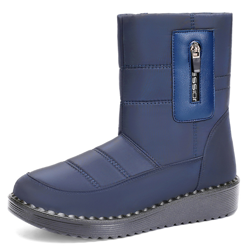Zapatos de algodón de invierno de mujeres transfronterizas botas de nieve botas de poliuretano botas de algodón gruesas botas de calentamiento botas de alto perfil