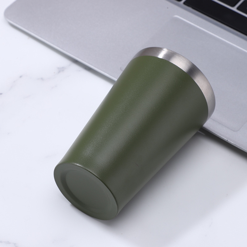 Amazon de doble capa de vacío pequeña taza de leche 304 taza de vacío de acero inoxidable taza de café taza de coche taza de helado portátil