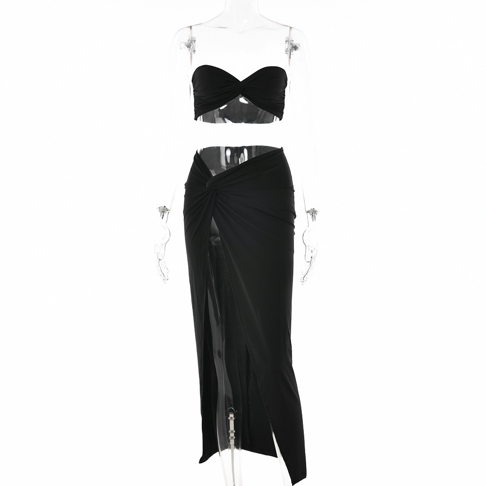 Long Mesh Lingerie Dress - Black