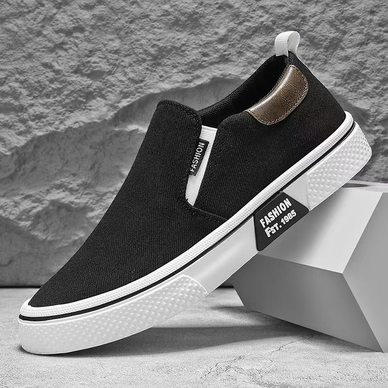 Men's canvas shoes spring/summer 2026 new sports sneakers for men and teenagers, casual versatile soft-soled lightweight cloth shoes