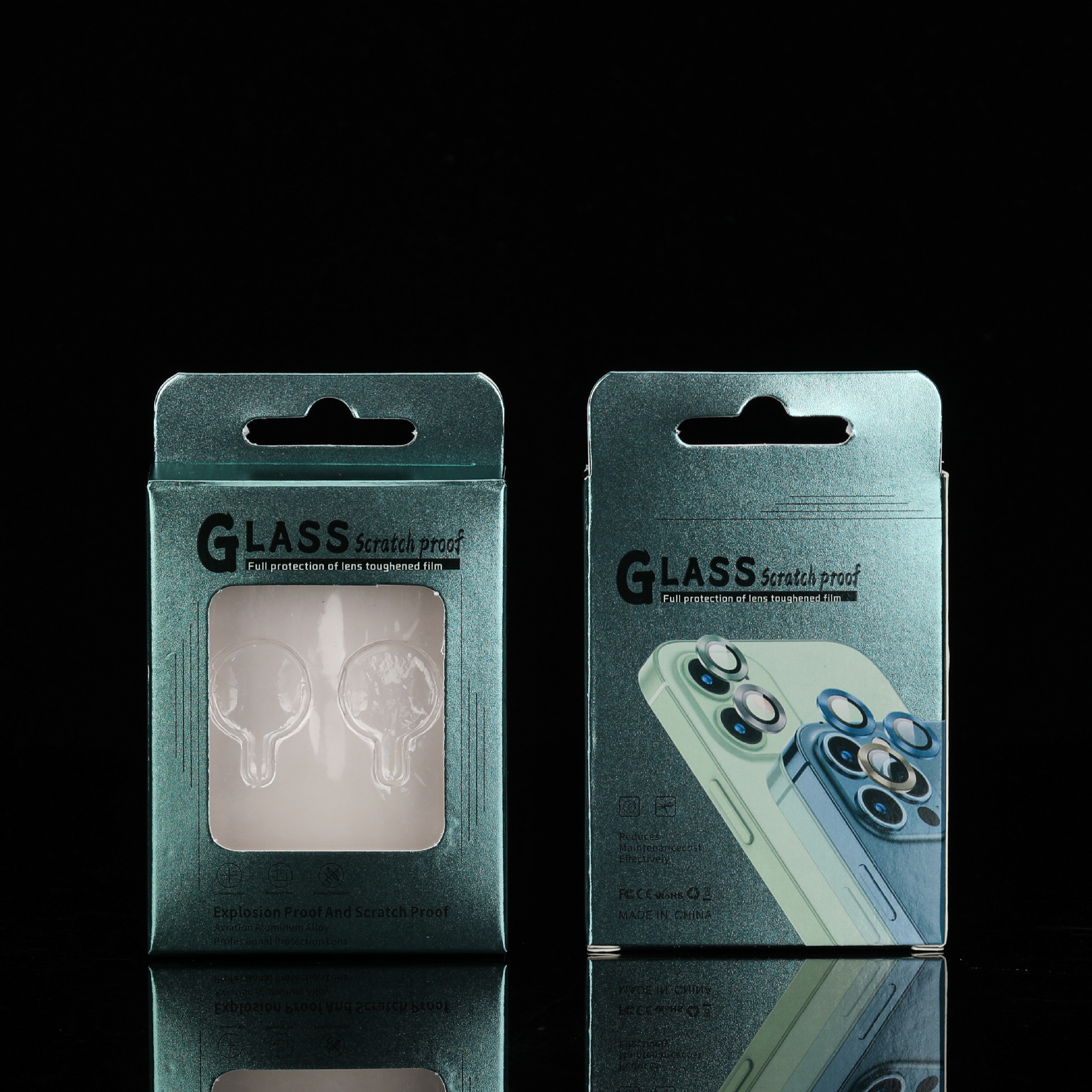 安卓苹果手机鹰眼镜头膜包装纸盒制作后视镜膜镜头贴膜纸制包装盒