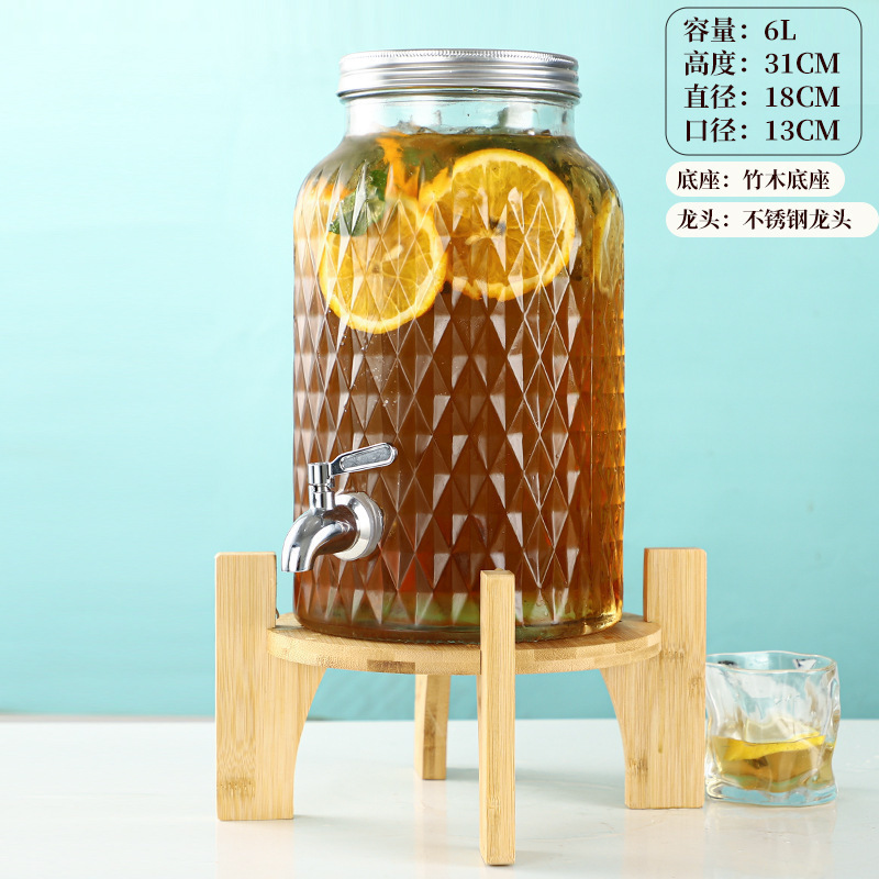 冷水壶可乐红牛饮料玻璃网自制桶带碧桶酒吧啤酒桶龙头桶水果茶无|undefined