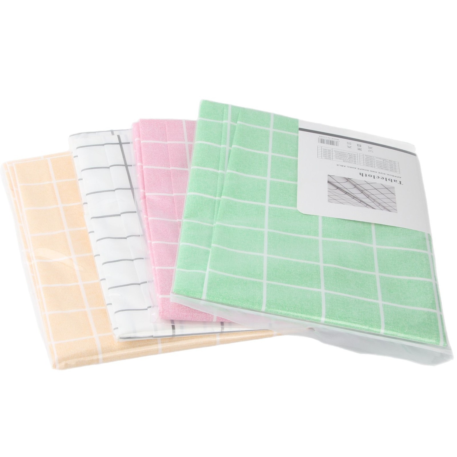 Multi-Size Colorful Non-Slip Rectangular Tablecloth Plaid Table Decoration Cloth Tablecloth Square Coffee Table Cloth Rice Tablecloth