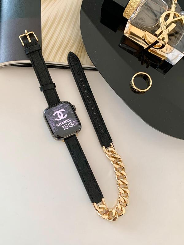 高級な小香風黒金シリーズのバンドはapple appleアップルの腕時計iwatch98世代765を適用します。|undefined