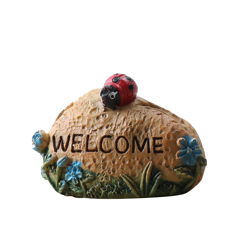 Pecera Micropaisaje Simulación de paisajismo Dibujos animados Paquete de coral Coconut Beach Montaña Esquivar Decoración de la casa