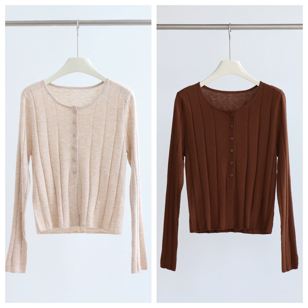 Кардиган-свитер с круглым вырезом для ранней осени и длинными рукавами, женское короткое пальто, Универсальный Ленивый однотонный топ