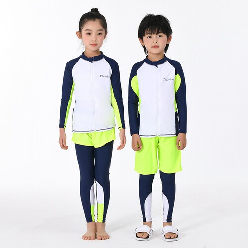 Korea's new parent-child diving suit, female long-sleeved split couple suit, jellyfish suit, surfing snorkeling suit, men's swimsuit