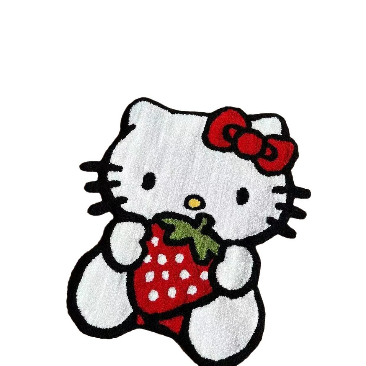 Неслизанный коврик Hello Kitty (Hello Kitty) искусственный мех, впитывающий воду банный коврик 40×60–80×120 см