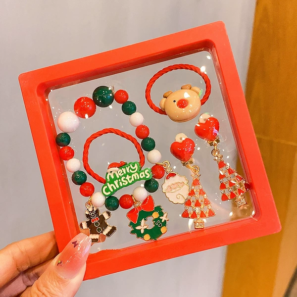 1#Christmas 5 -piece set of alloys [Contains box]