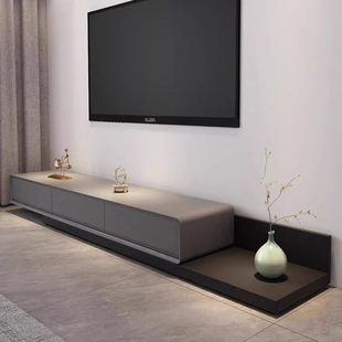Tv Cabinet Coffee Table Combination Retractable Modern Simple Stretch Small Apartment Floor Cabinet with Drawer Living Room Tv Cabinet