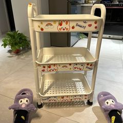 ワゴン収納棚物置棚キッチン寝室床置き多層ベビースナック移動浴室トイレ収納