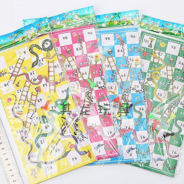 Paper Snake Game Mini Educational Desktop Ludo Flying Chess Children's Puzzle Game Parent-Child Toy Wholesale Cross-Border