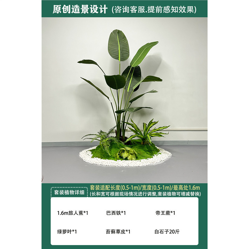 模擬植物造園、大型サボテン、オオバコ、鉢植え、オフィス、食堂、階段、窓、緑の植物の装飾|undefined